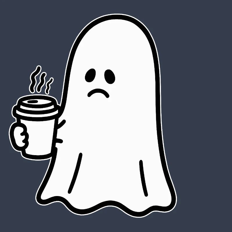 Geist Kaffee Halloween Süßes oder Saures