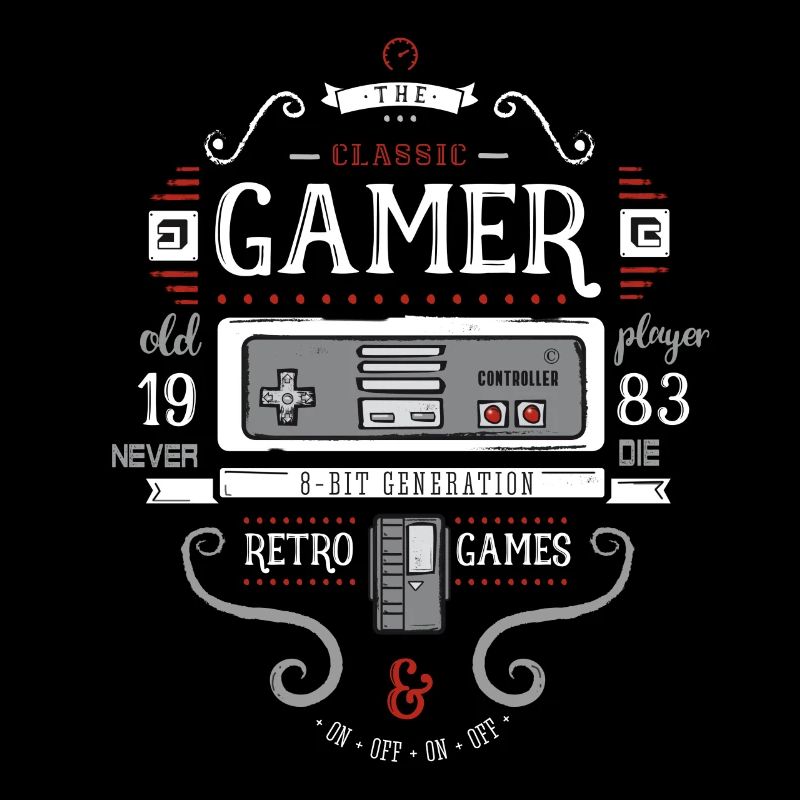 80 Nerd de jeu console de jeux rétro 8bit pc vieux plaisir