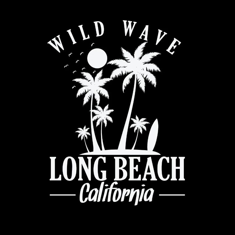 Wild Wave long Beach Californie surf