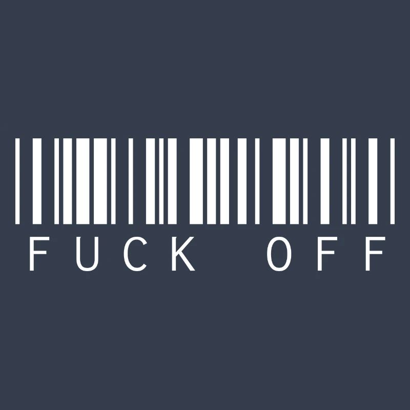Barcode Strichcode Verzieh´ Dich Spruch