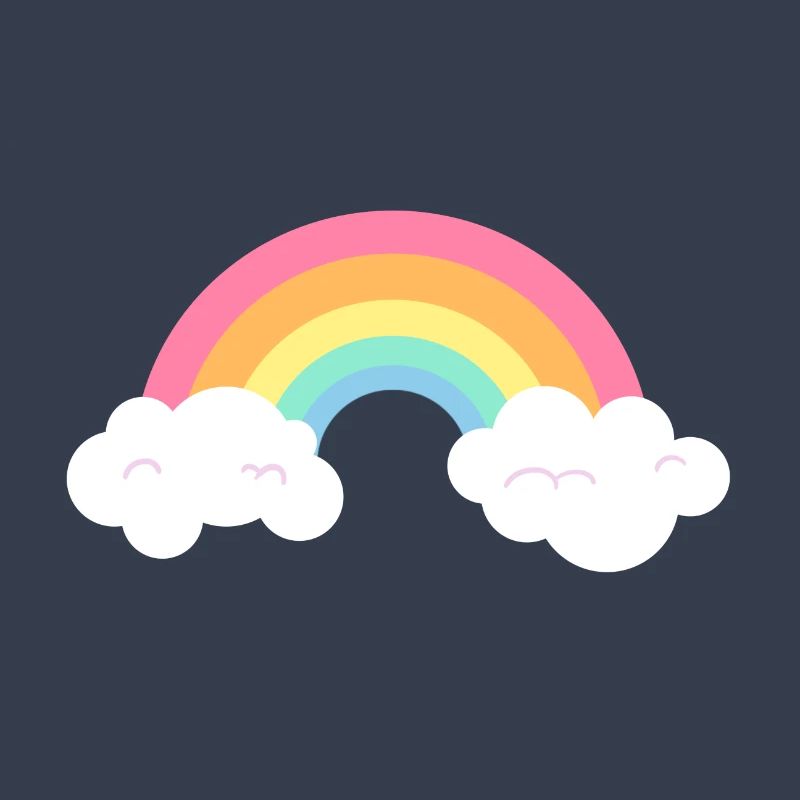 Cute Rainbow Color Clouds LGBT Pride Gift