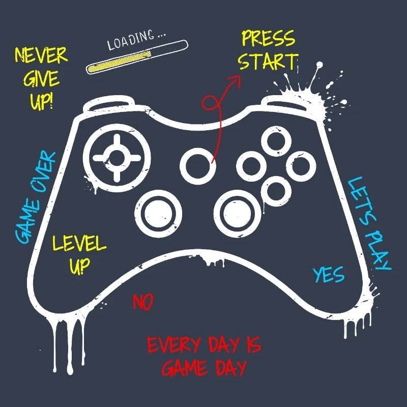 Gamer Controller Graffiti