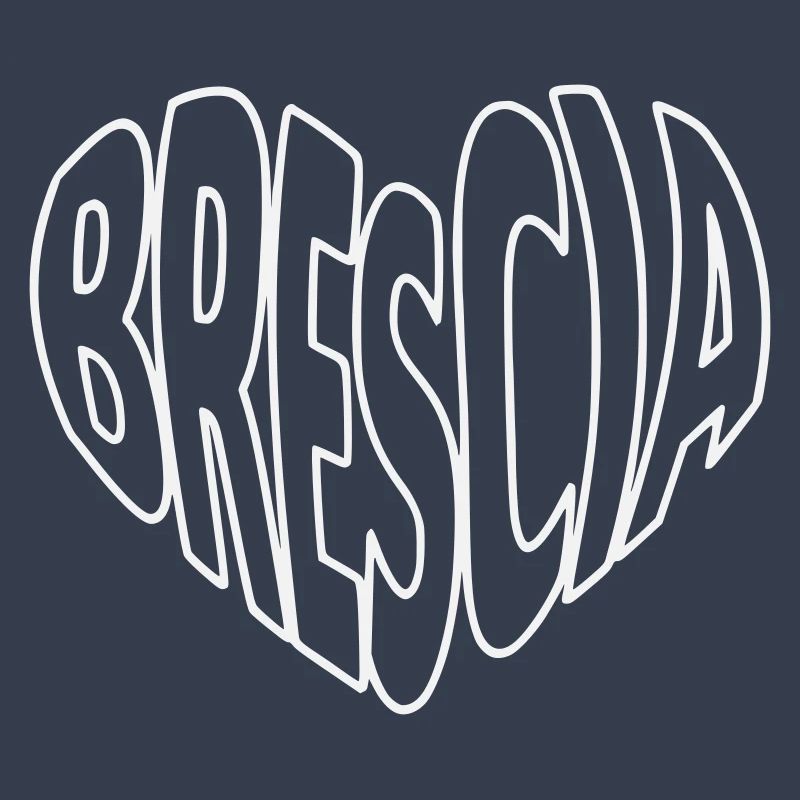 Brescia Lombardy, Typography Heart