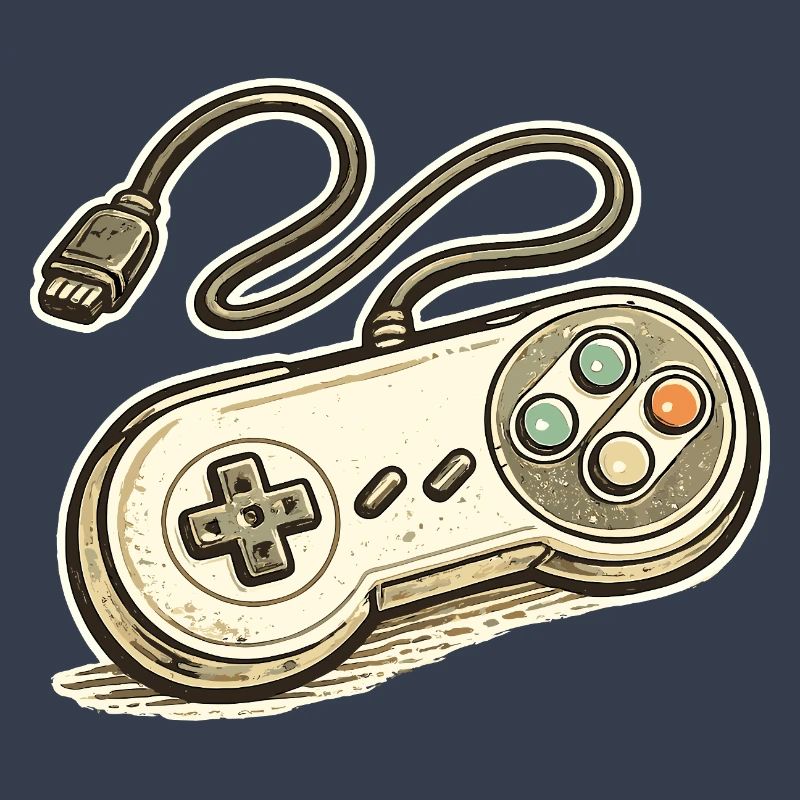Retro Spielcontroller Grafik