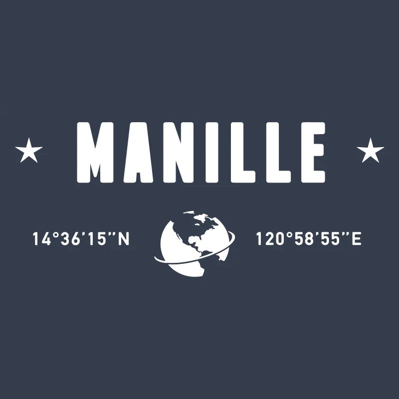 Manille Philippines Coordonnées Terre Blanc