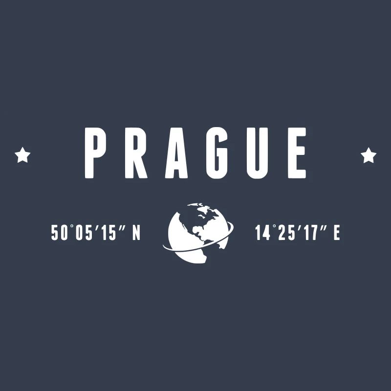 Prague GPS Coordinates Czech Republic