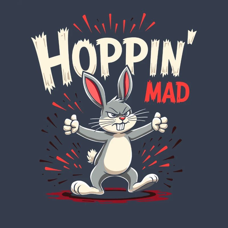 Grumpy Bunny Sarcastic Animal Design