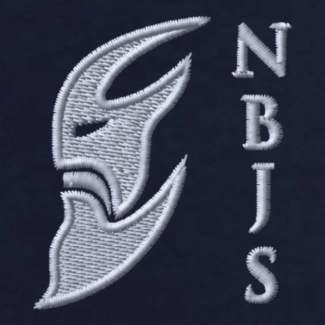 NBJS brodert logo hvit