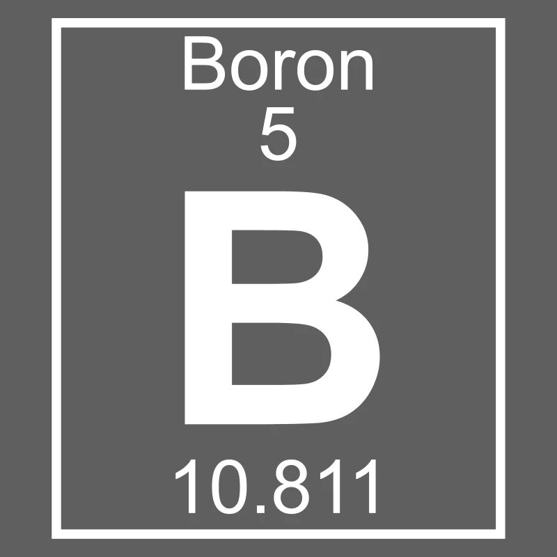 Periodic table element 5 - B (boron) - BIG