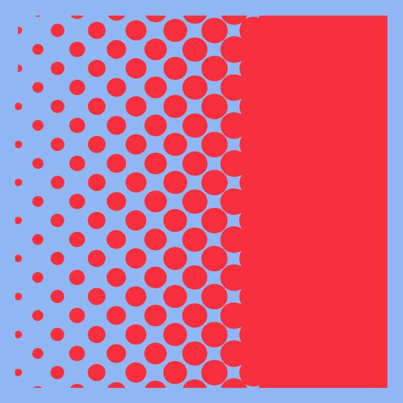 Halftone Gradient Rotes Panel