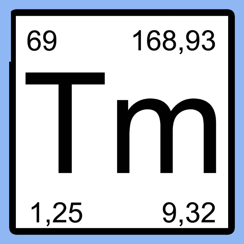 Conception des éléments de thulium