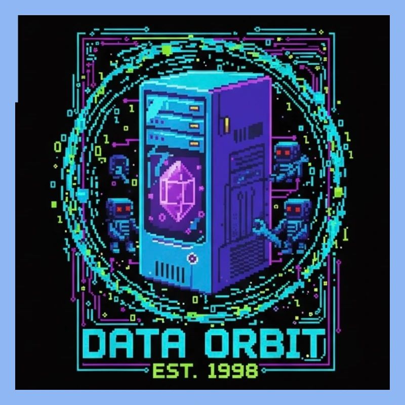 Data Orbit Neon Computer
