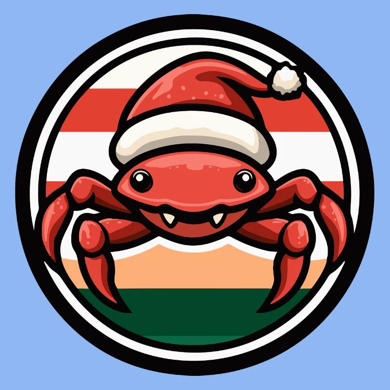 Weihnachtskrabbe im Feststil