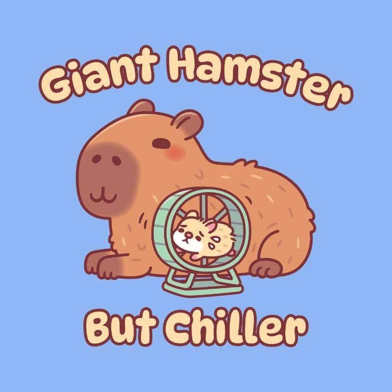 Mignon hamster géant capybara mais plus apaisant