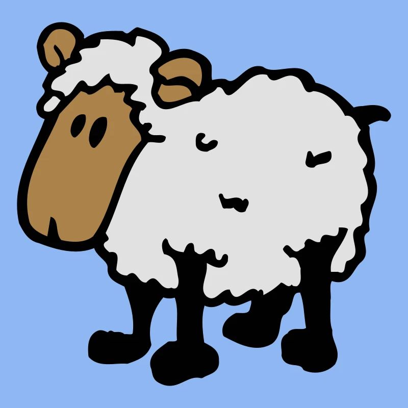 cooles comic schaf funny sheep