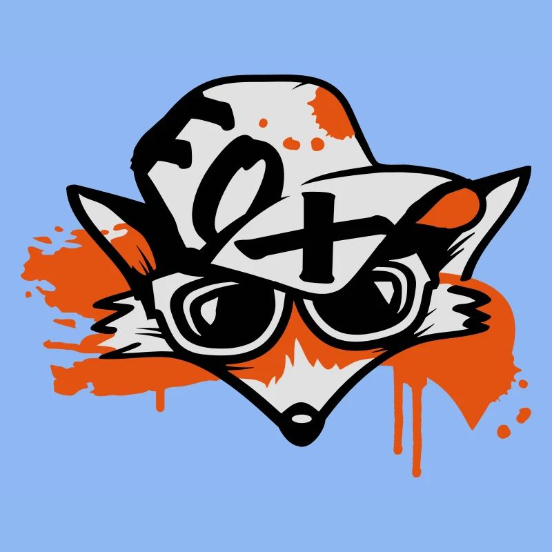 Fuchs mit Baseballkappe