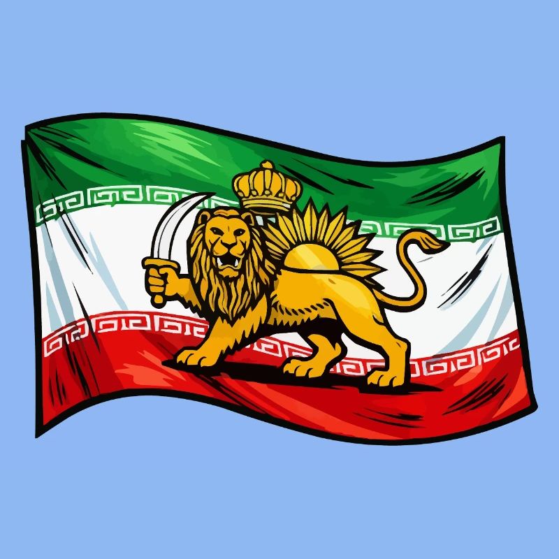 Drapeau de la Perse et de l’Iran