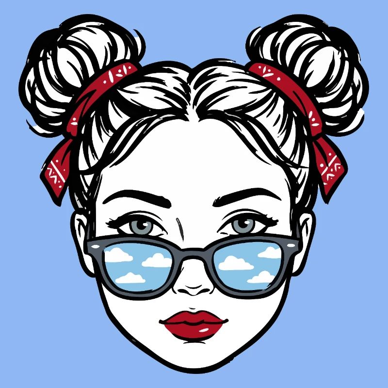 Fille à lunettes Cloud Reflex Pop Art