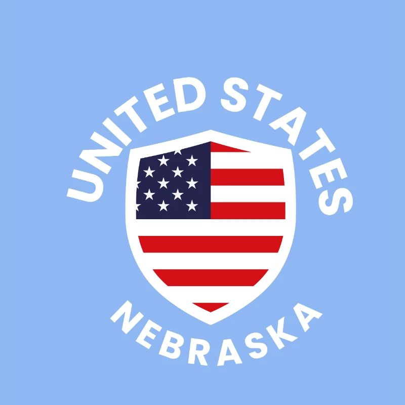 Nebraska Flag Shield Patch