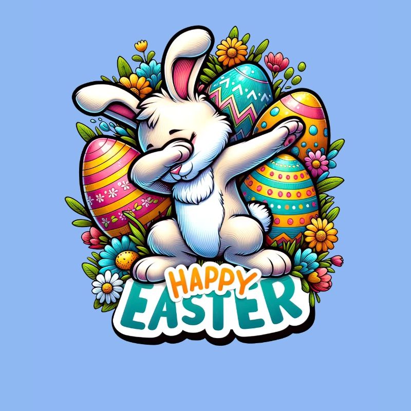 Happy Easter – Süßer Osterhase mit Dab Pose