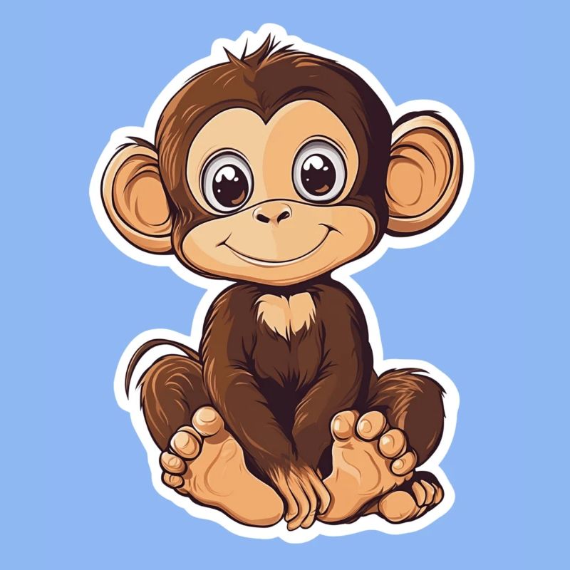 Cute Monkey Cute Monkey Gift for Monkey Fans