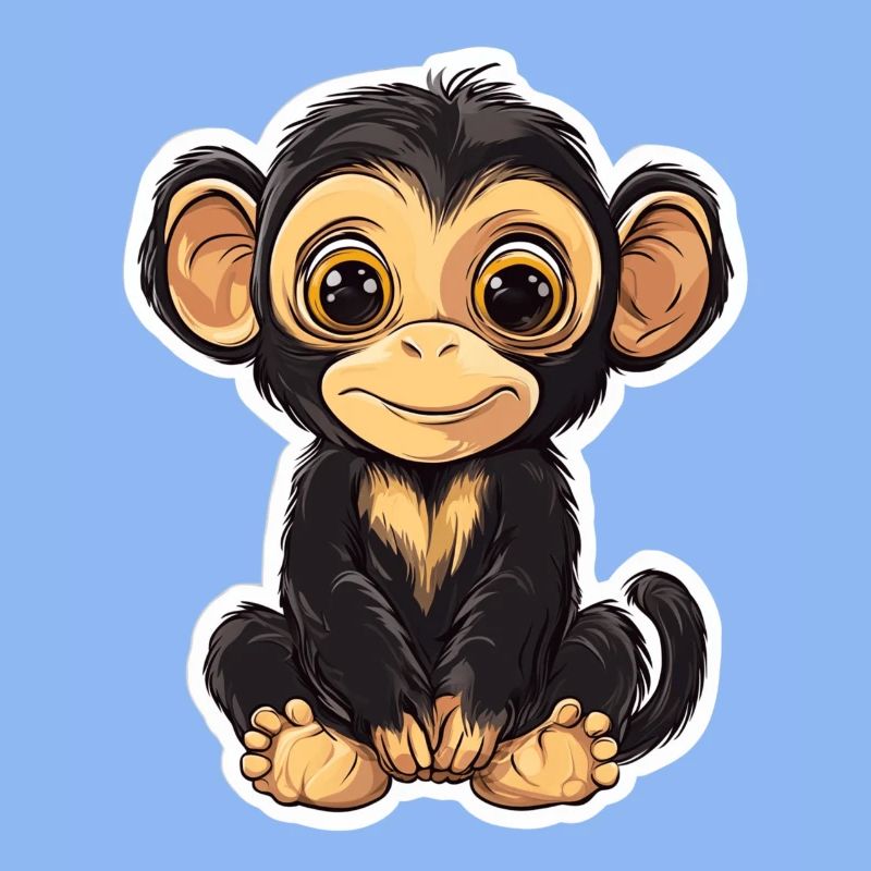Cute Monkey Cute Monkey Gift for Monkey Fans