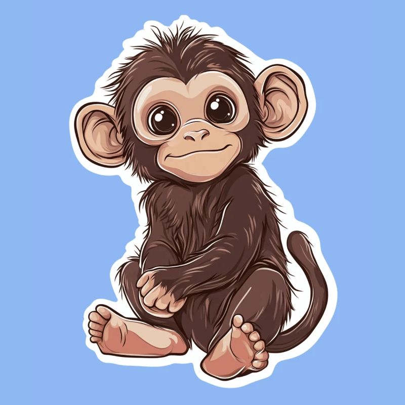 Cute Monkey Cute Monkey Gift for Monkey Fans