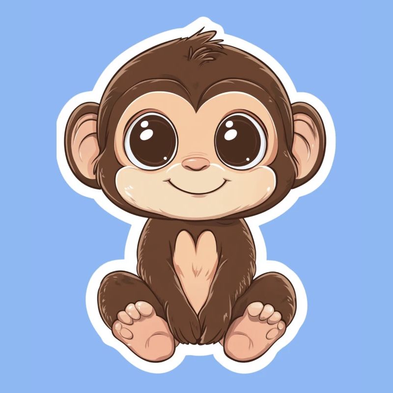 Monkey Cute Monkey Gift for Monkey Fans