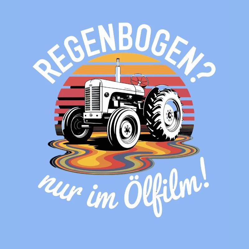  Regenbogen Nur Im Ölfilm Traktor Oldtimer