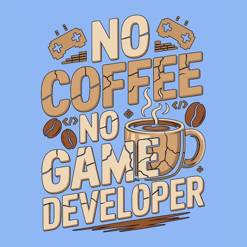 Game Developer No Coffee Game Coder Coffee Lover