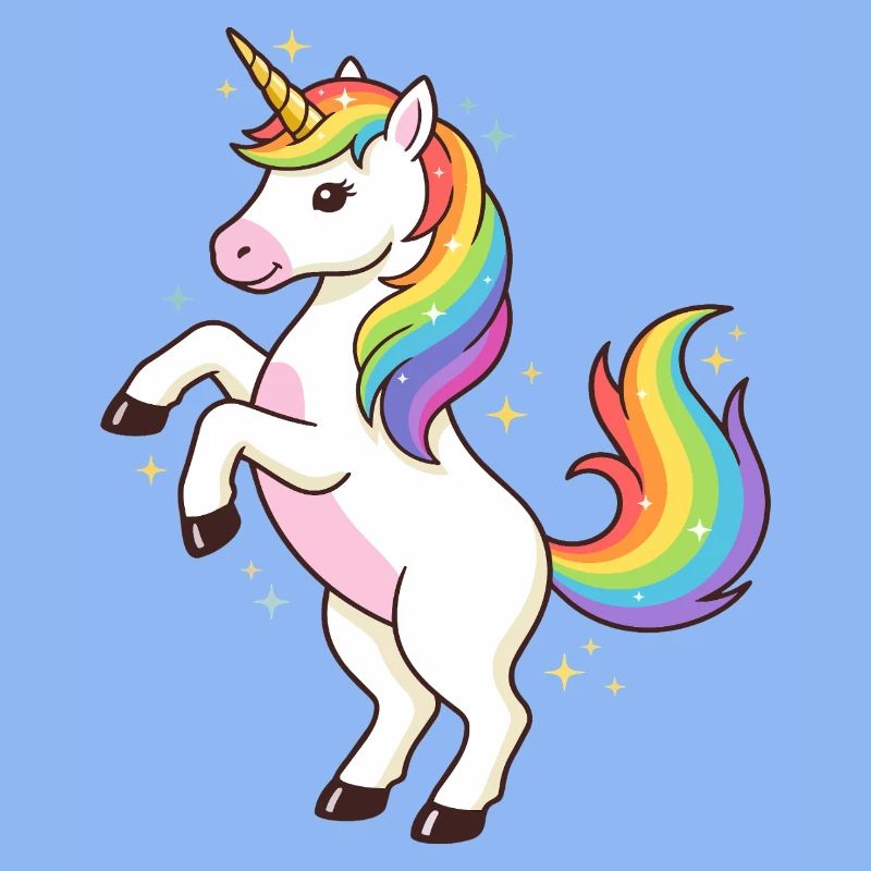 Regenbogen-Einhorn-Funkeln