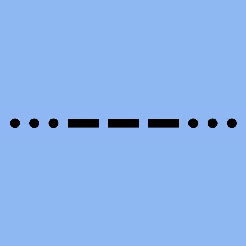 Morse code SOS