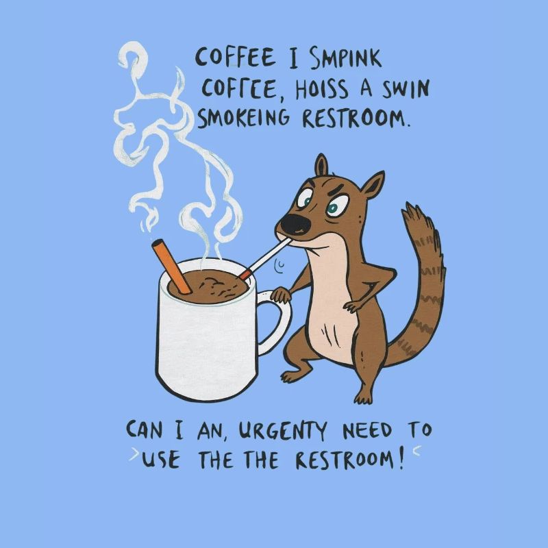 Kaffee Notfall Beutier Eichhörnchen Kippe 