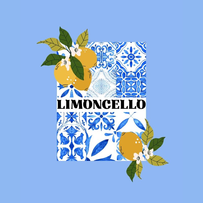 Limoncello – Citrus and Azulejo Pattern