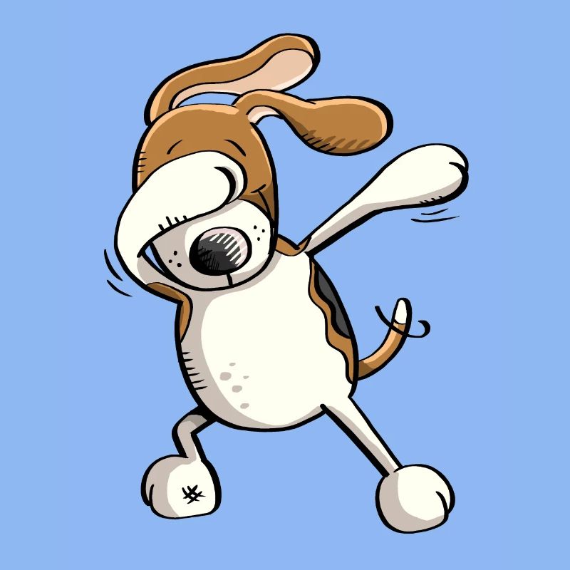 Funny Dab Dance Beagle Dog Comic Gift