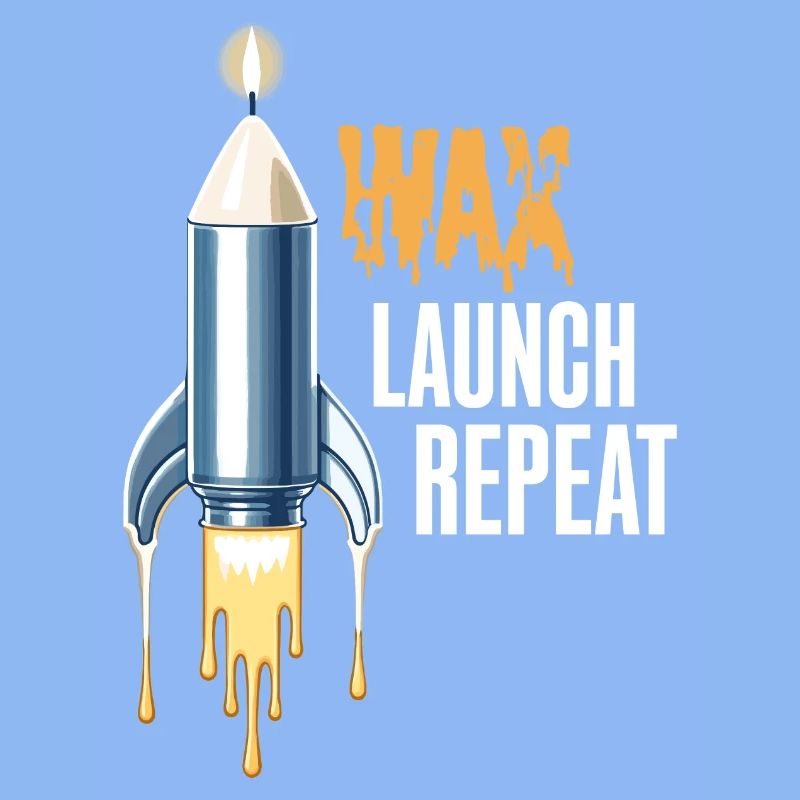 WAX Launch Repeat – Fun Rocket Candle Design