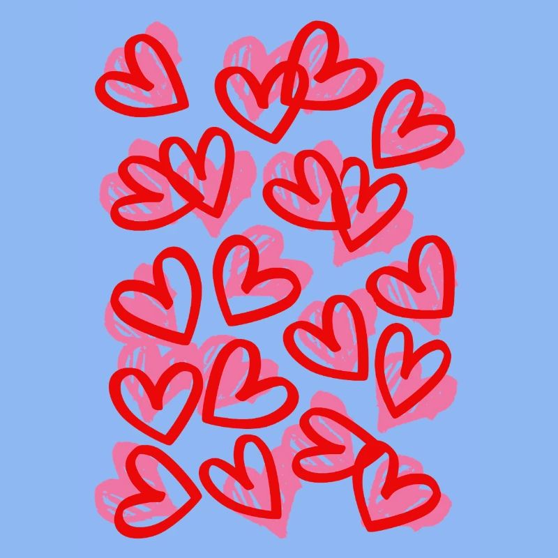 Heartfelt Doodle Hearts Pattern