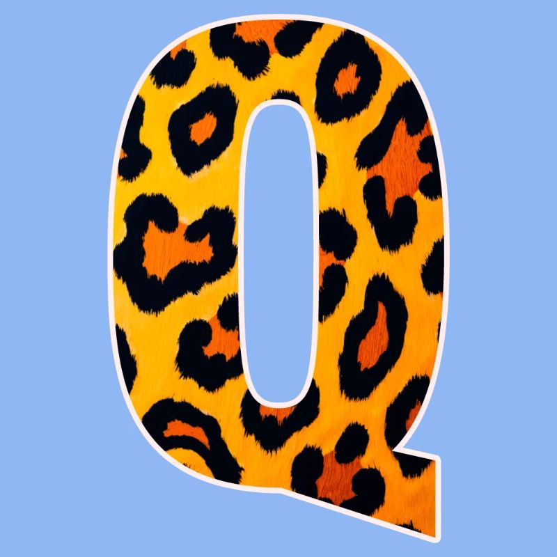 Leopard_Buchstabenmuster_ _Q