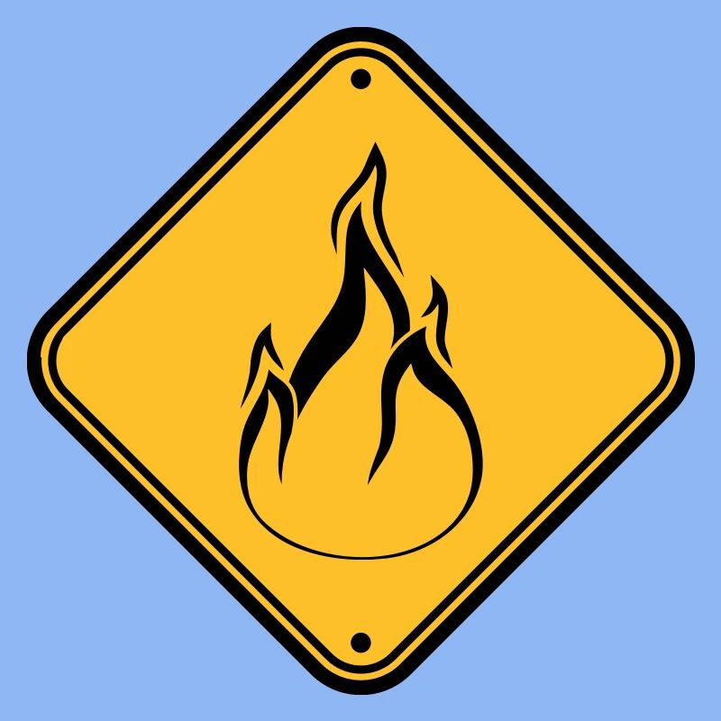 note shield warning caution caution hazard feu