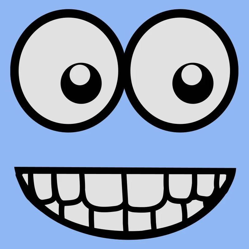 Funny Comic Face (Crazy & Cool) - Smiley