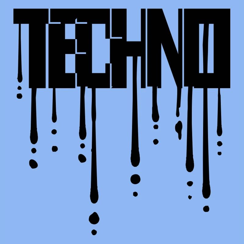 Gouttes de techno graffiti