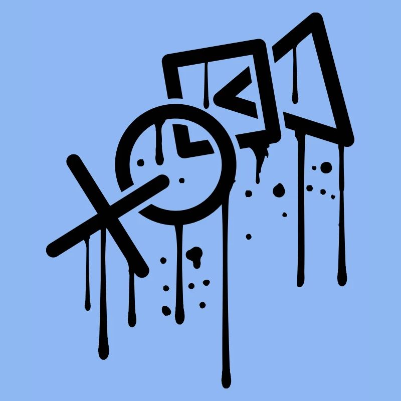 graffiti tropfen controller kontur cool X viereck