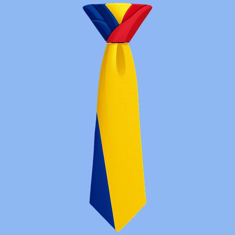 Cravate roumanie – Conception du drapeau