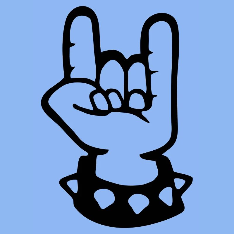 signe cornu metal fork rock hand sign devil hard