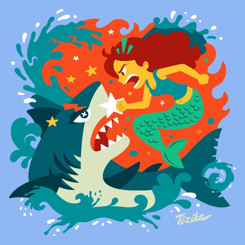 Sirène versus Requin