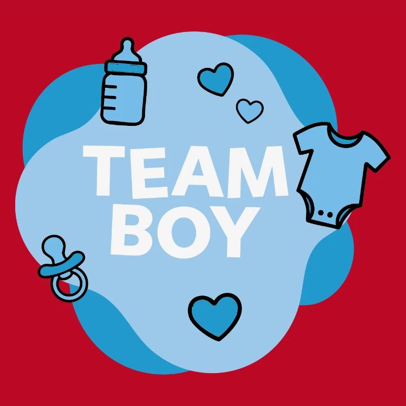 Conception de la douche de bébé de l’équipe Boy