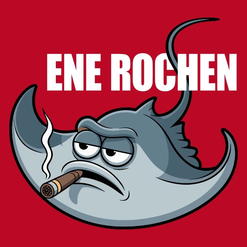 Ene Rochen Raucher Spruch Zigarette Kippe Rauchen
