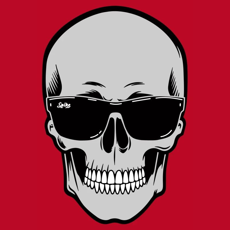 Schädel mit Sonnenbrille Grafik
