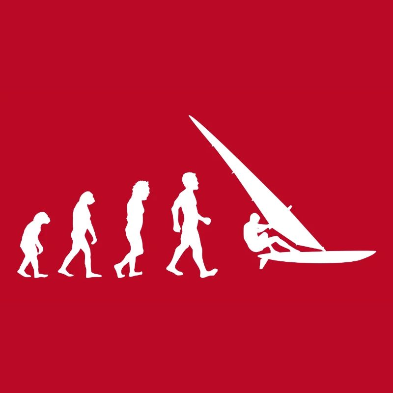 Evolution Windsurfer Geschenk Windsurfing Surfer
