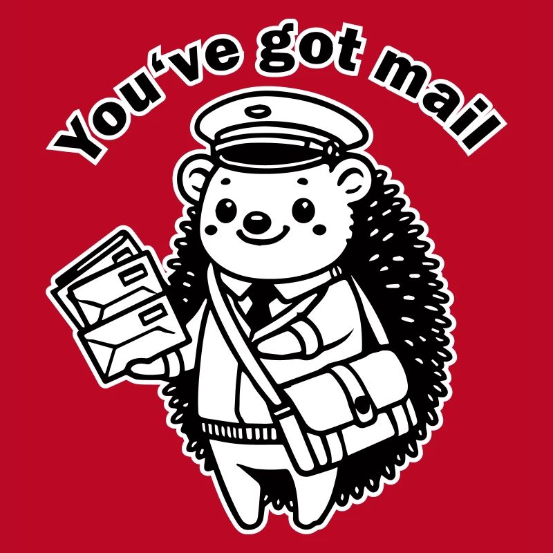 Postbote Igel - "Du hast Post" Design